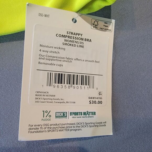 DSG Sports Bra Bundle, 2-Pair, X-Small, New With Tags - Picture 4 of 8